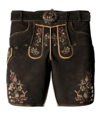 Henry Dark Brown Lederhosen
