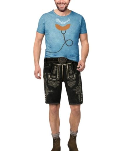 Louis Black Bavarian Lederhosen
