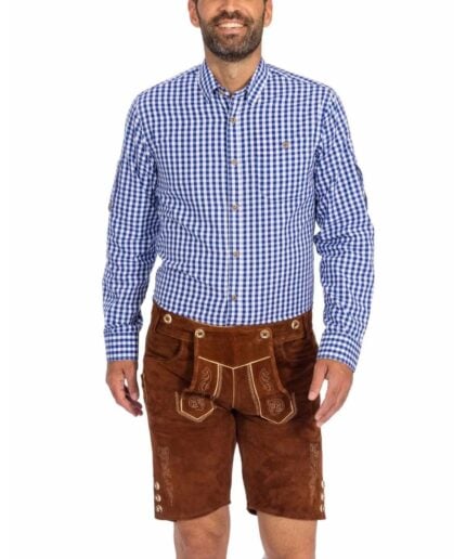 Men's Checkered Blue Shirt