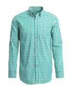 Men's Checkered Green Shirt