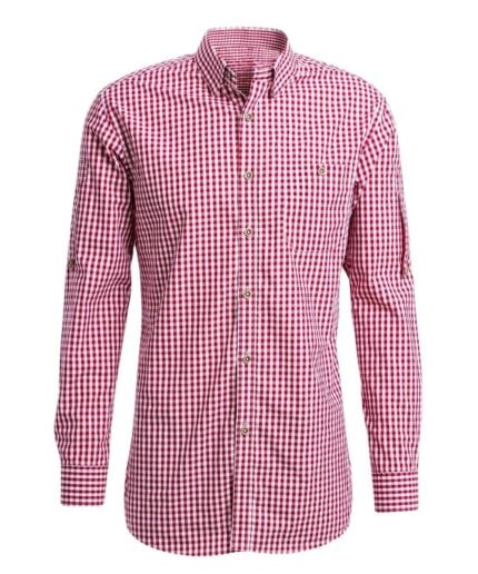 Men's Checkered Red Shirt