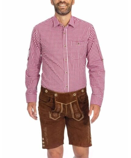 Men's Checkered Red Shirt
