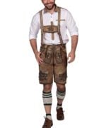 Pankraz Brown Bavarian Lederhosen